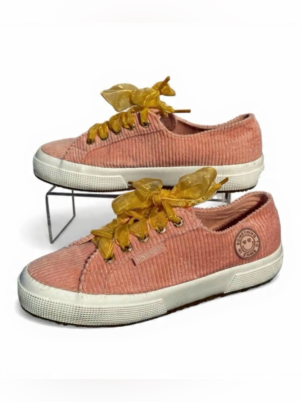 Superga Pink Corduroy Sneakers Sz 8 Cottagecore Soft Girl
